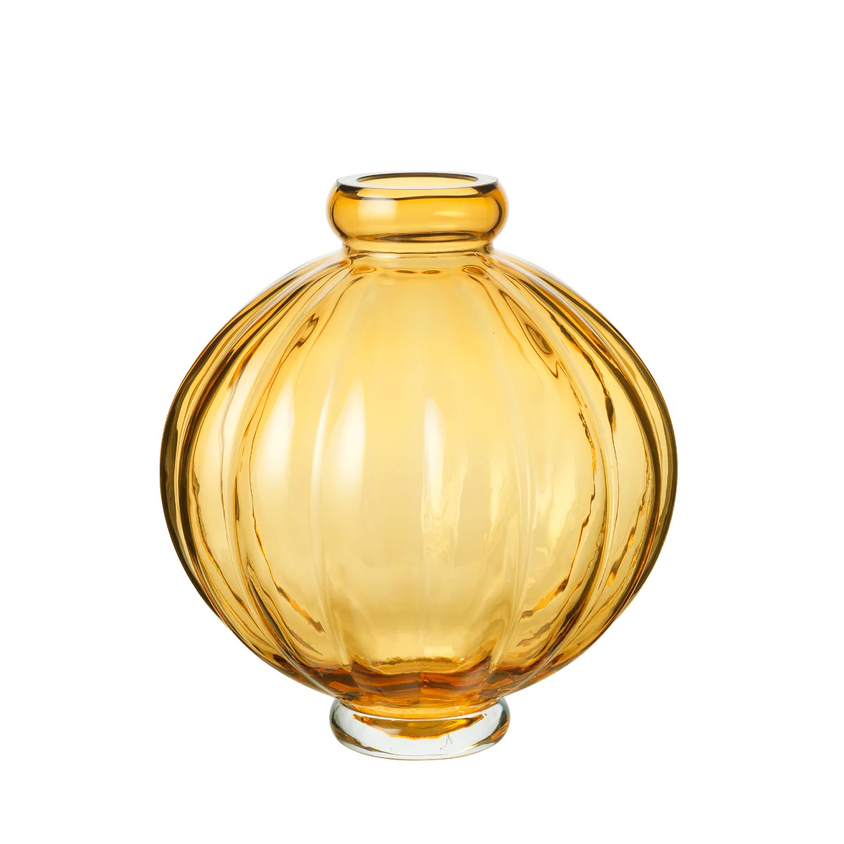 Louise Roe  Balloon vase #01, amber - H:25 cm.