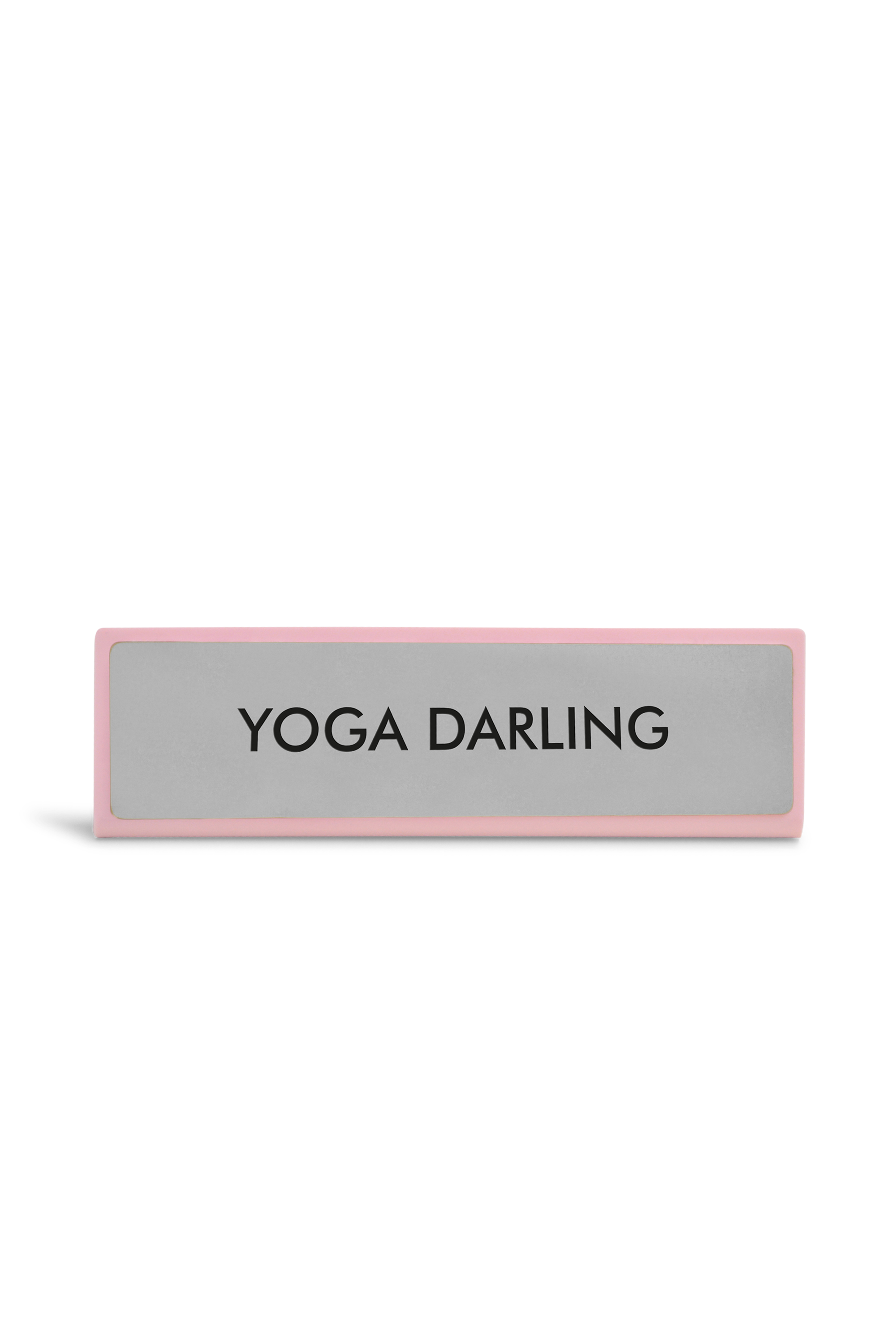 FLAMINGO CANDLES Plaque de bureau YOGA DARLING Gris