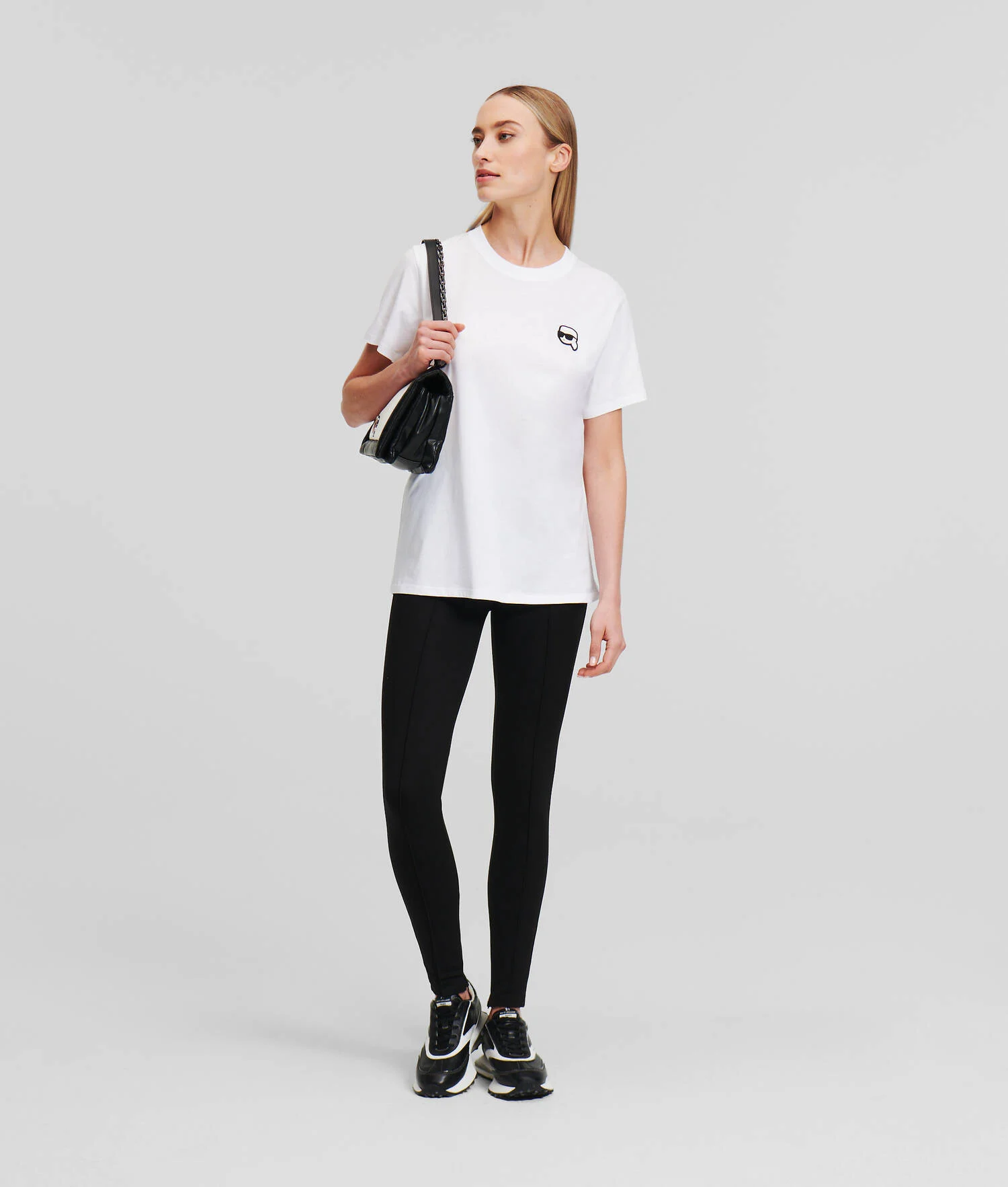 T-SHIRT AVEC ÉCUSSON IKON - Blanc