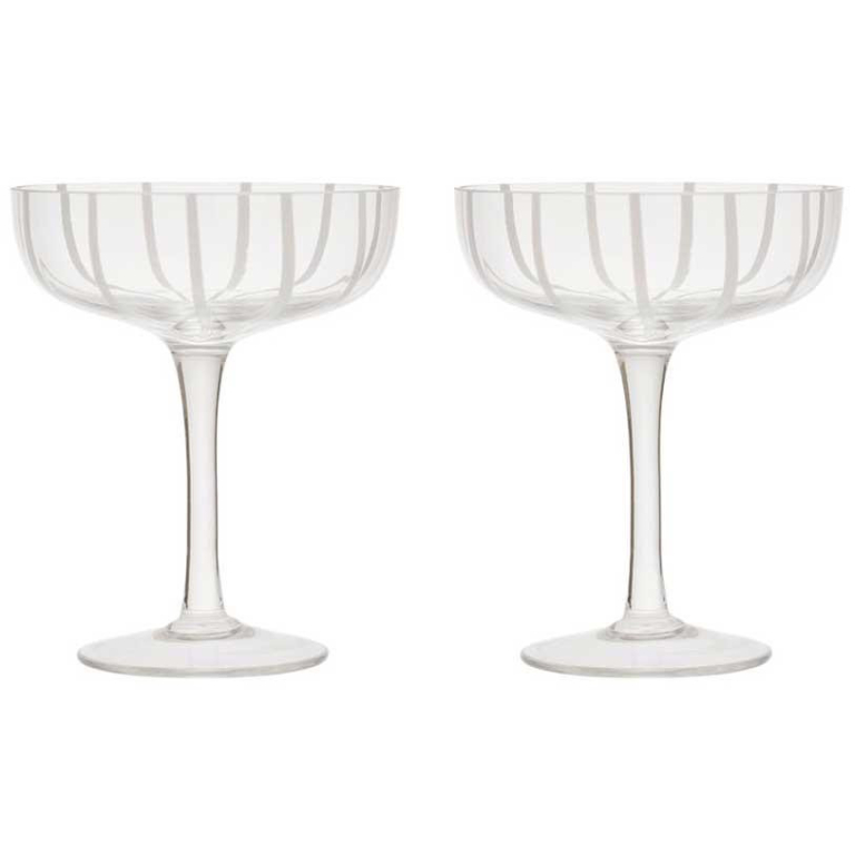 OYOY Mizu Coupe champagneglas set van 2