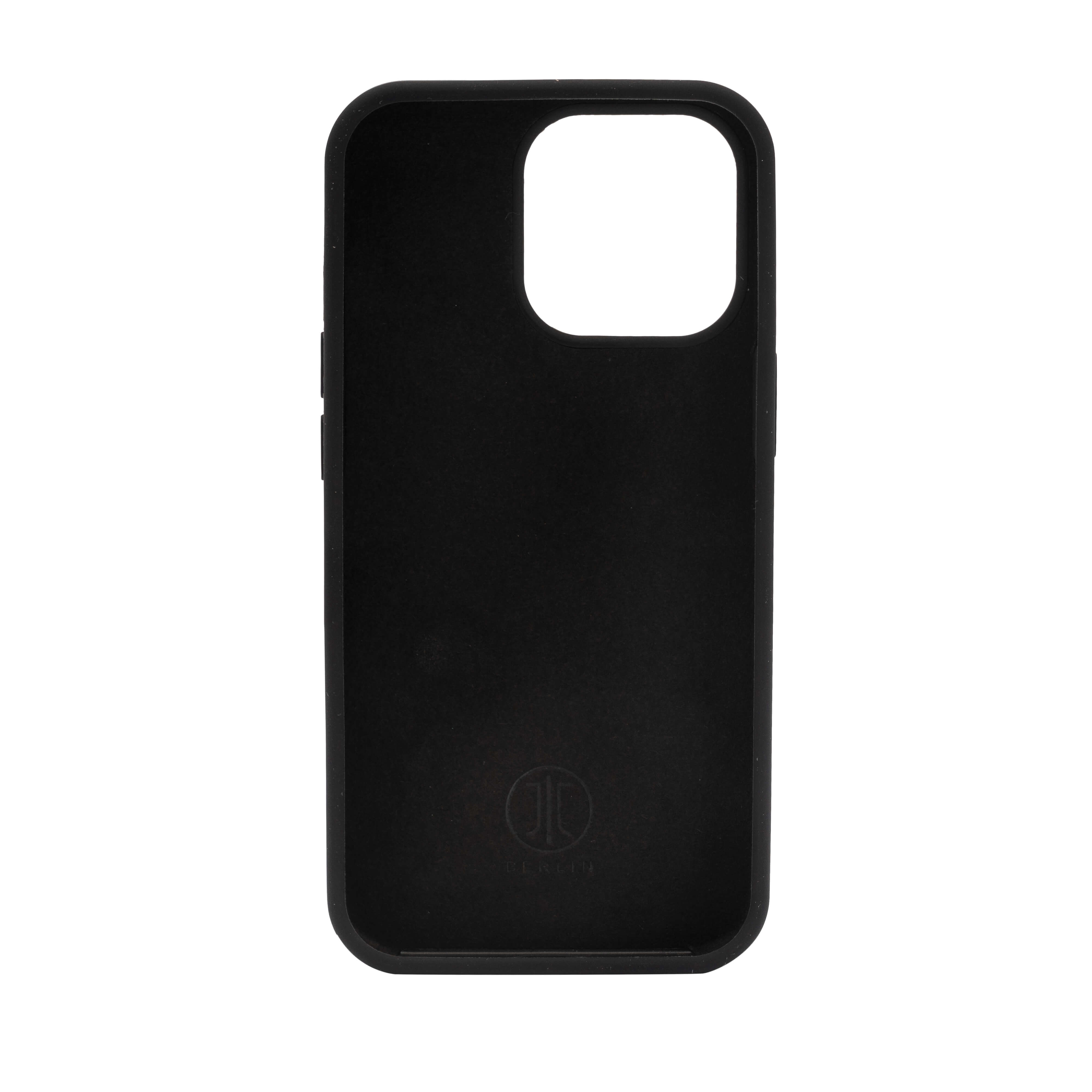 iPhone 14 Pro Silikon Backcase Hülle Steglitz (10889) - Schwarz