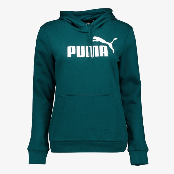 Puma Essentials Logo dames hoodie groen