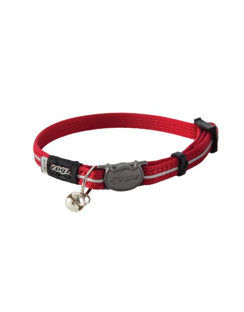 Rogz Alleycat Halsband Rood - Kattenhalsband