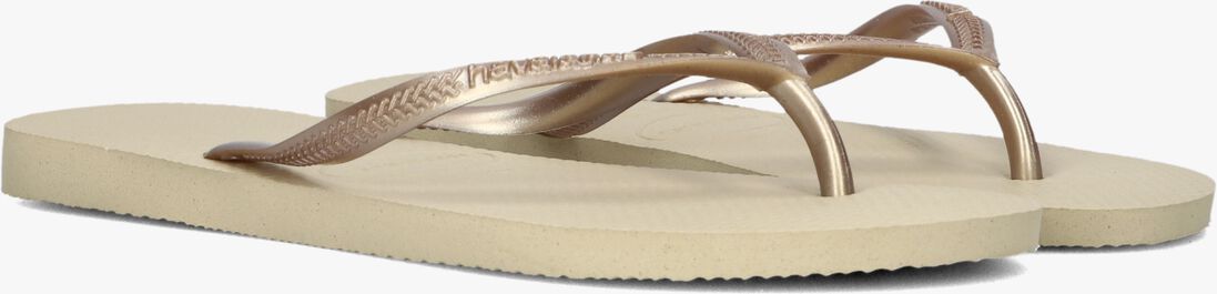 beige havaianas teenslippers slim dames