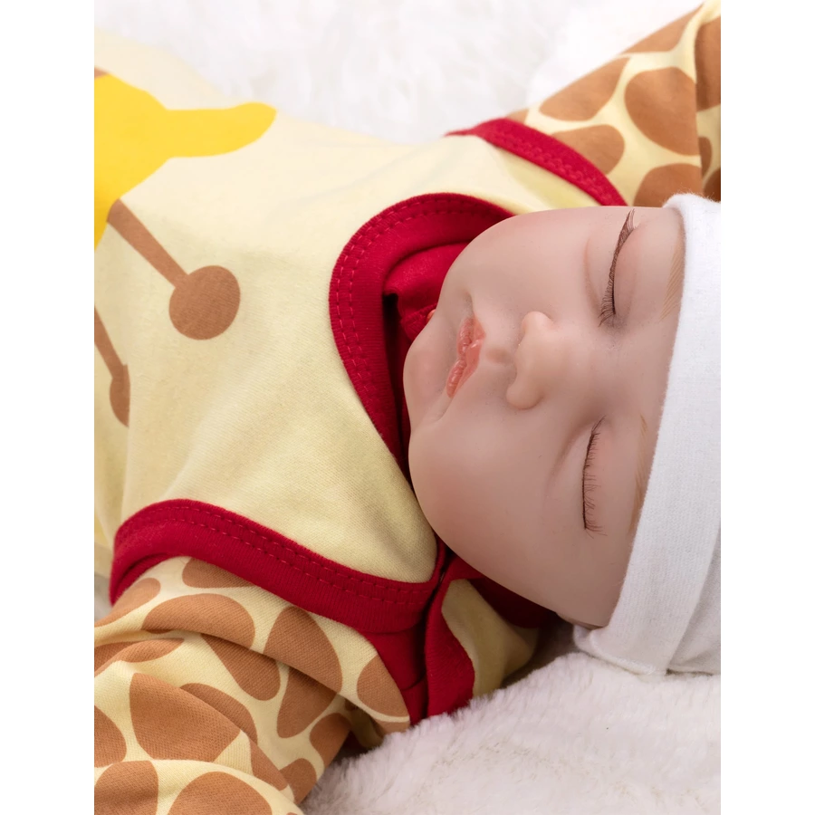 Baby Sweets 2tlg Set Strampler + Shirt Baby Giraffe rot gelb
