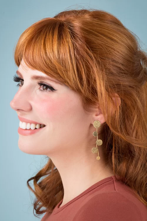 Topvintage Boutique Collection Fever oorbellen in goud