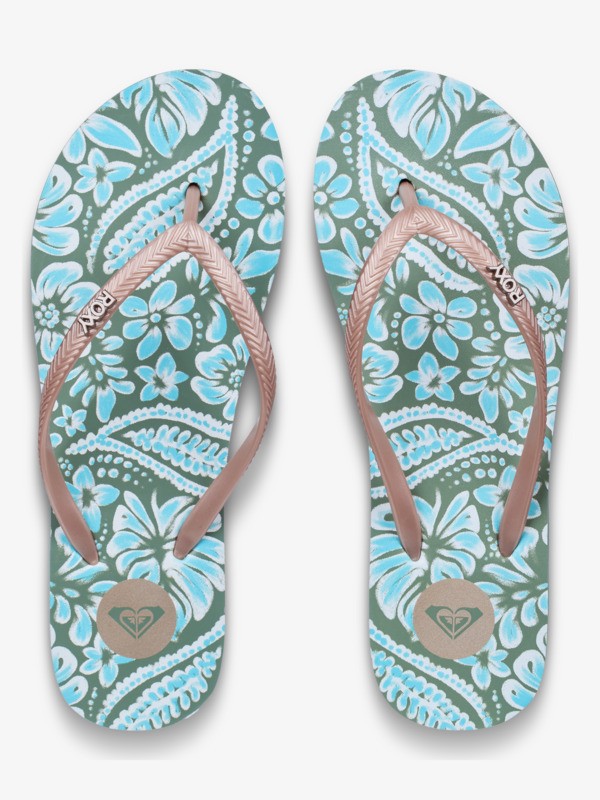 Mauricia Tongs Vert Femme