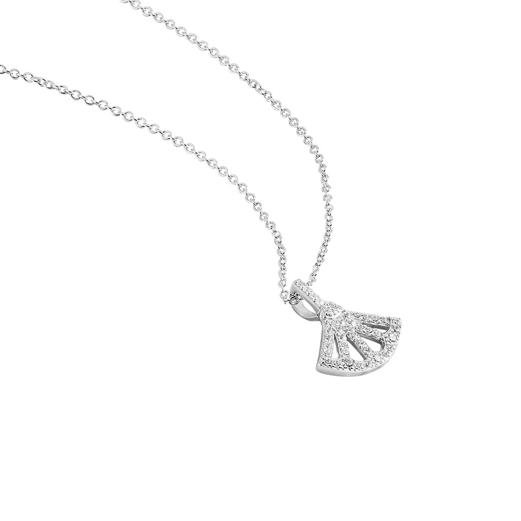 Collier Sarita Argent Blanc Oxyde De Zirconium