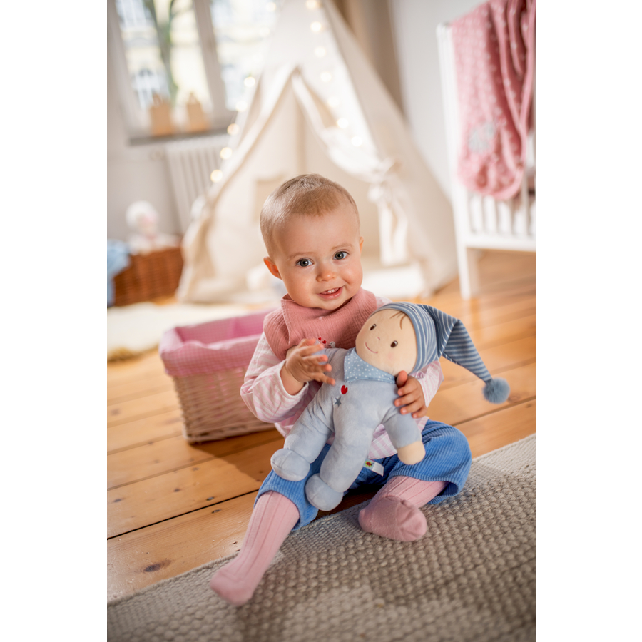 SPIEGELBURG COPPENRATH Schmusepuppe, hellblau - BabyGlück