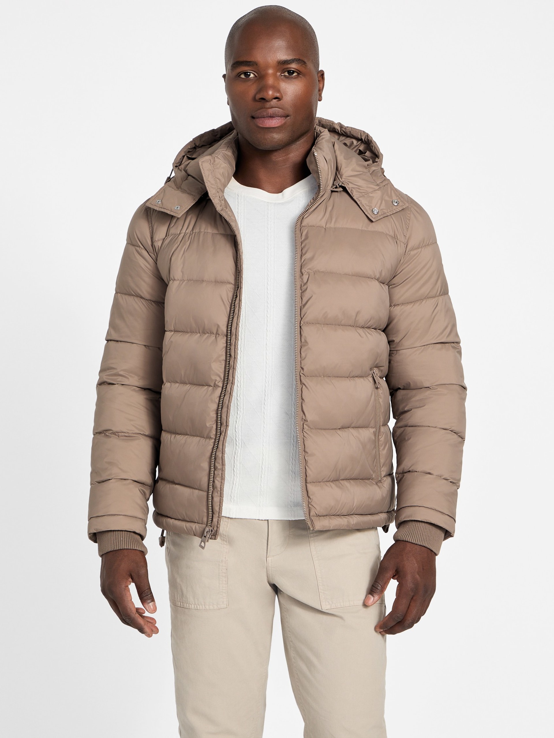 Jaqueta puffer de nylon fosco Glacier
