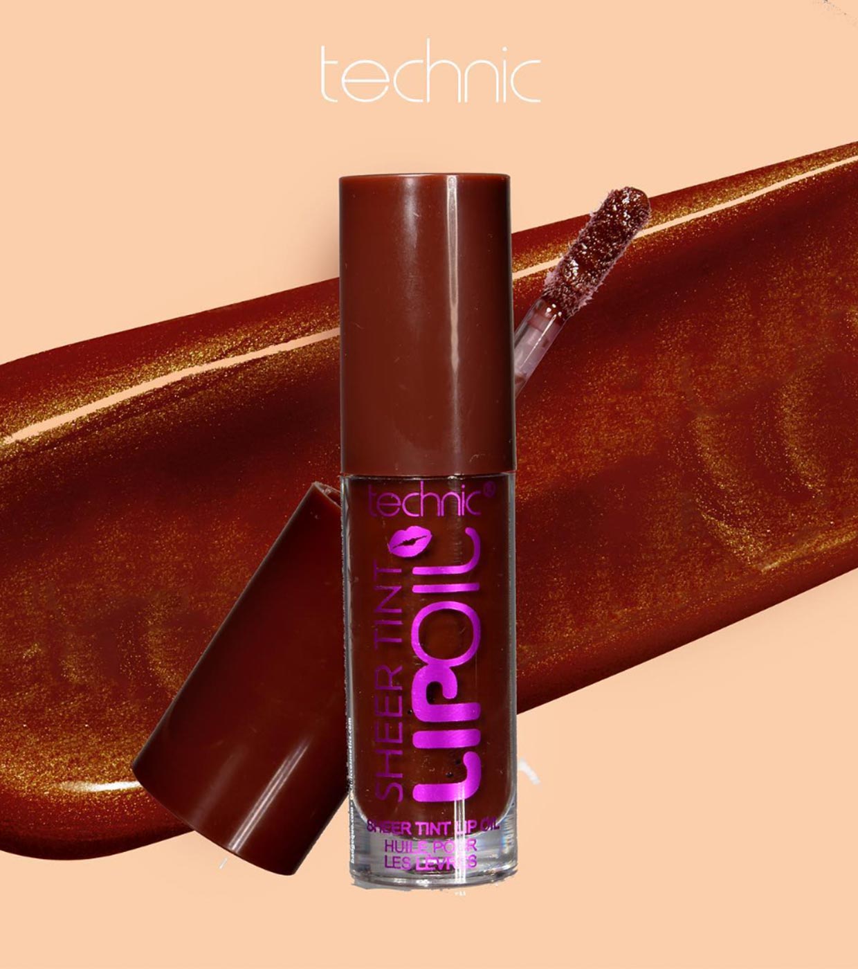 Technic Cosmetics - Óleo para lábios Sheer Lip Oil - Tough Cookie