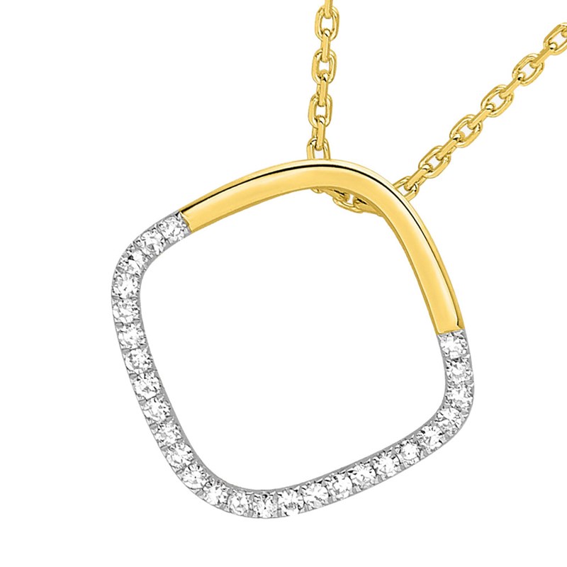 Collier Femme - Or 18 Carats - Diamant 0,11 Carats - Longueur : 42 cm