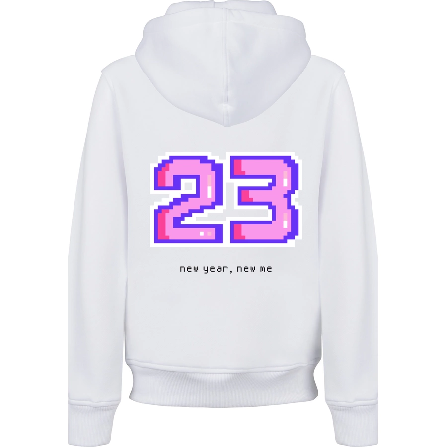 F4NT4STIC Hoodie SIlvester Party Happy People Only weiß