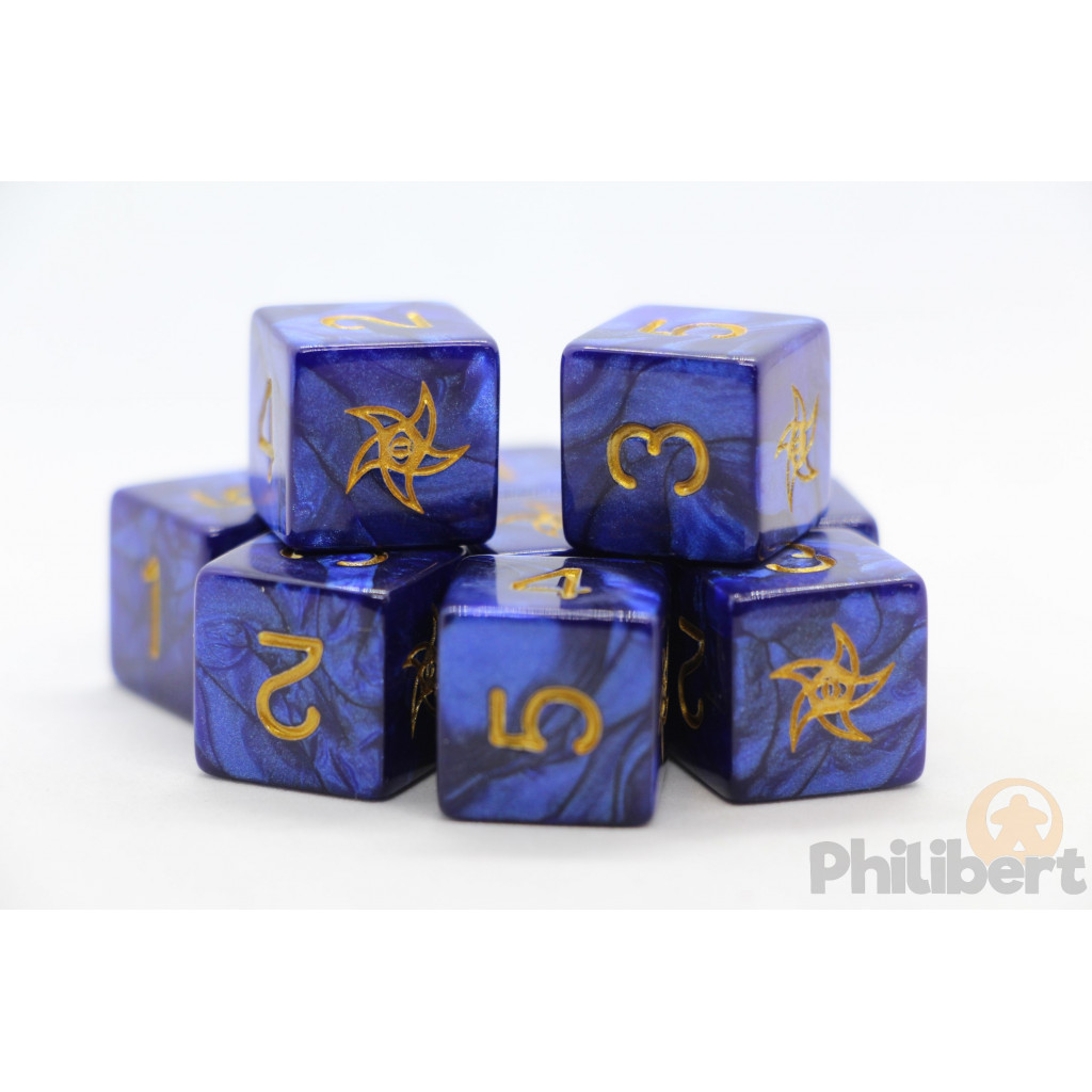 Set de 9 Dés 6 Faces Elder Dice: The Astral Elder Sign