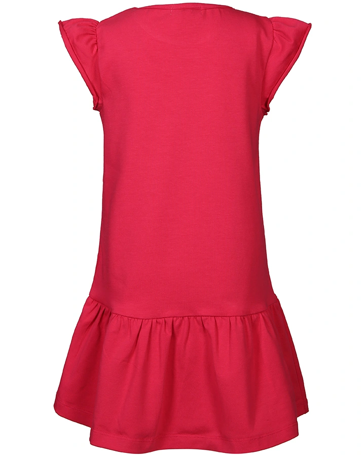 Kurzarm-Kleid SUMMER BIRD in pink