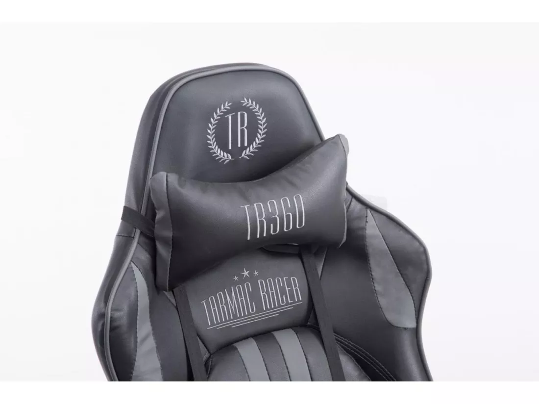 Chaise de bureau - Similicuir - Noir / Gris - Limit