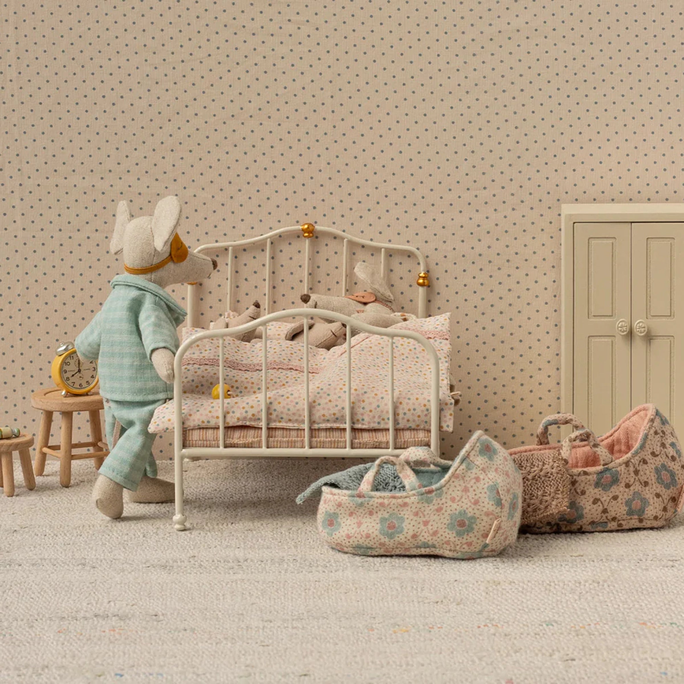 Maileg Vintage Bett Cremefarben