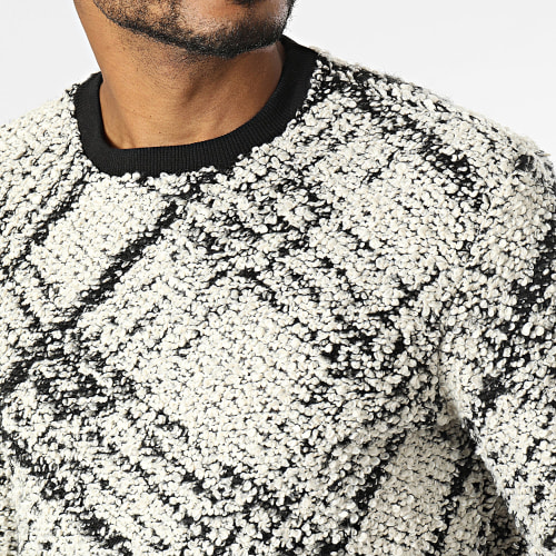Sweat Crewneck Blanc Noir