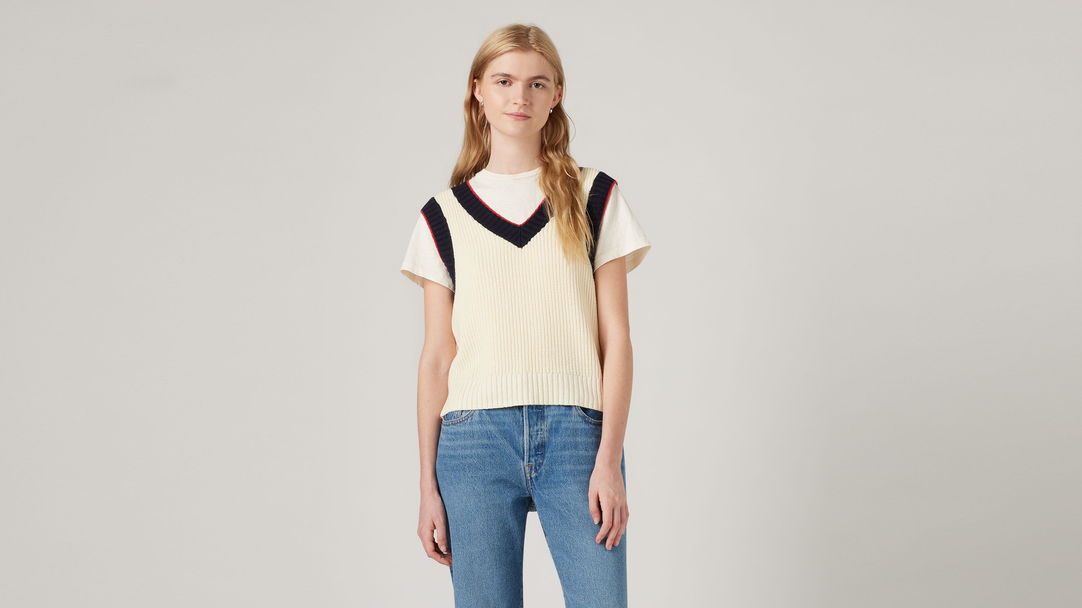 Pull sans manches Brynn - Sunny Cream - Cream