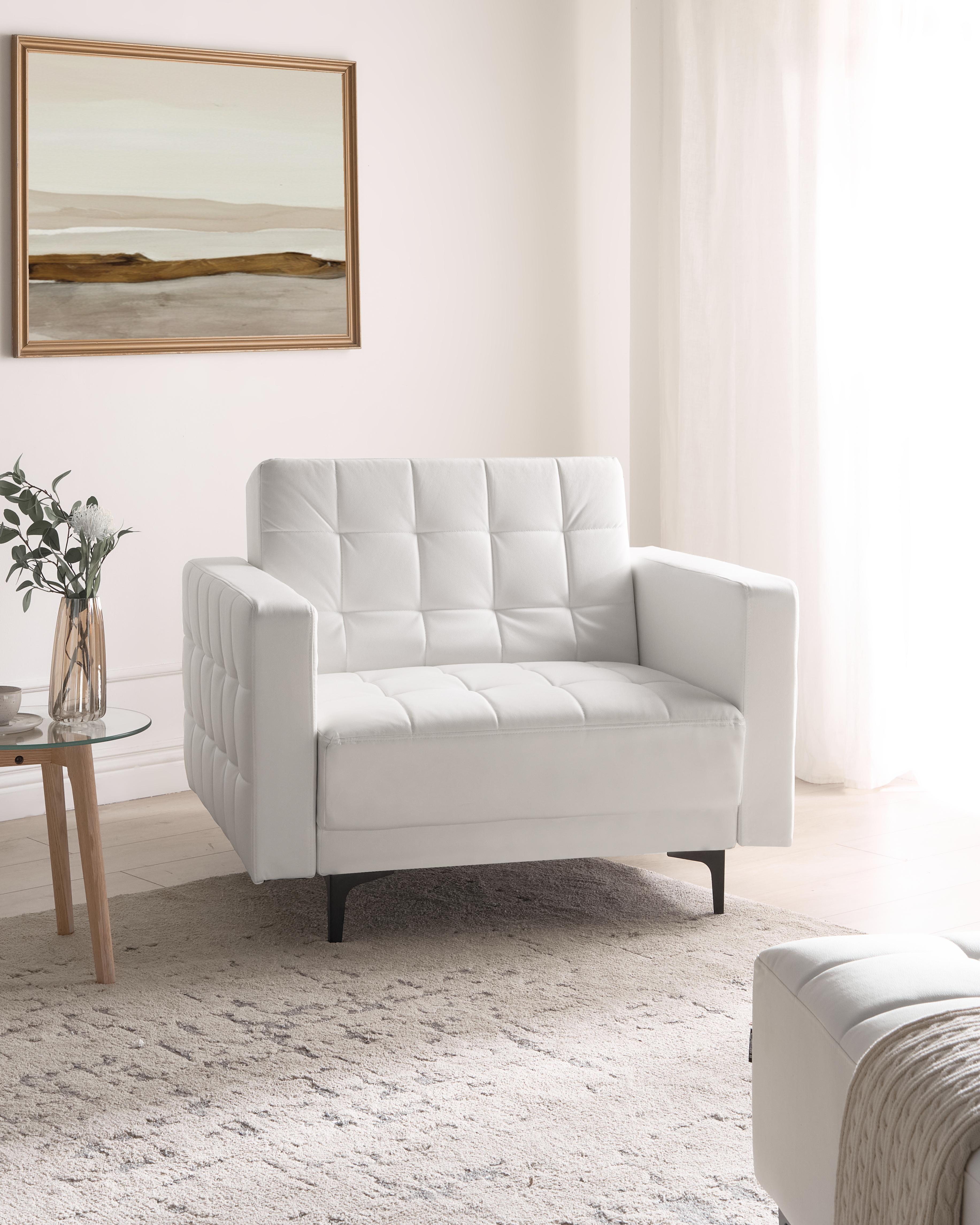 Fauteuil ABERDEEN Kunstleer Wit