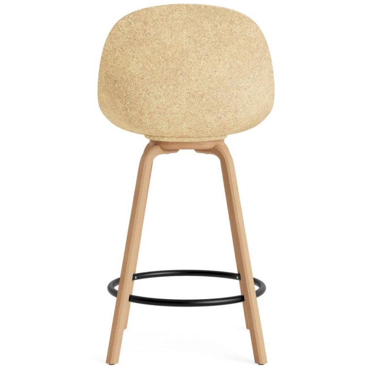 Normann Copenhagen Mat Chair stoel barkruk 65 cm beuken Cream/Hemp