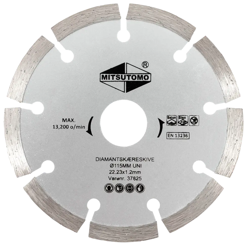Mitsutomo Diamantskæreskive Ø115 mm - uni