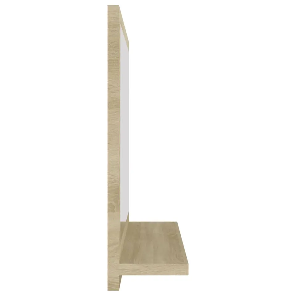 vidaXL - Spiegel - Bruin - Bewerkt hout - 40 x 10.5 x 37 cm