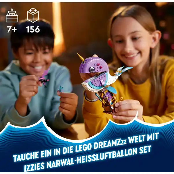 71472 Izzies Narwal-Heißluftballon