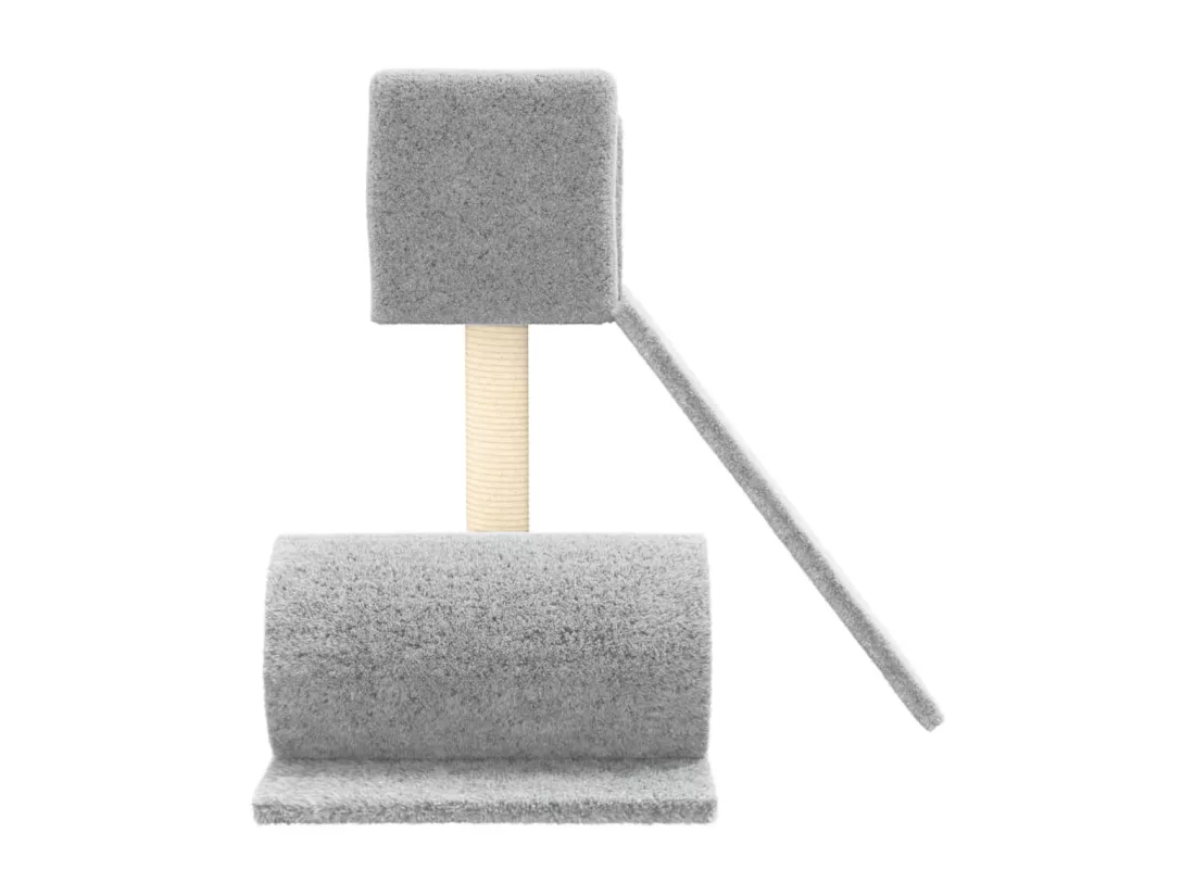 Arbre à chat avec griffoir en sisal Gris clair 59 cm