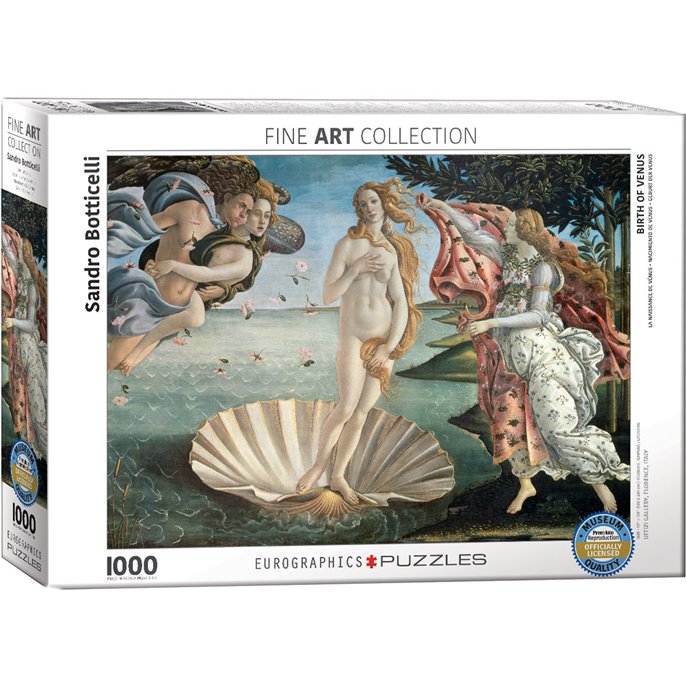 Puzzle : 1000 pièces - Sandro Botticelli - La Naissance de Vénus