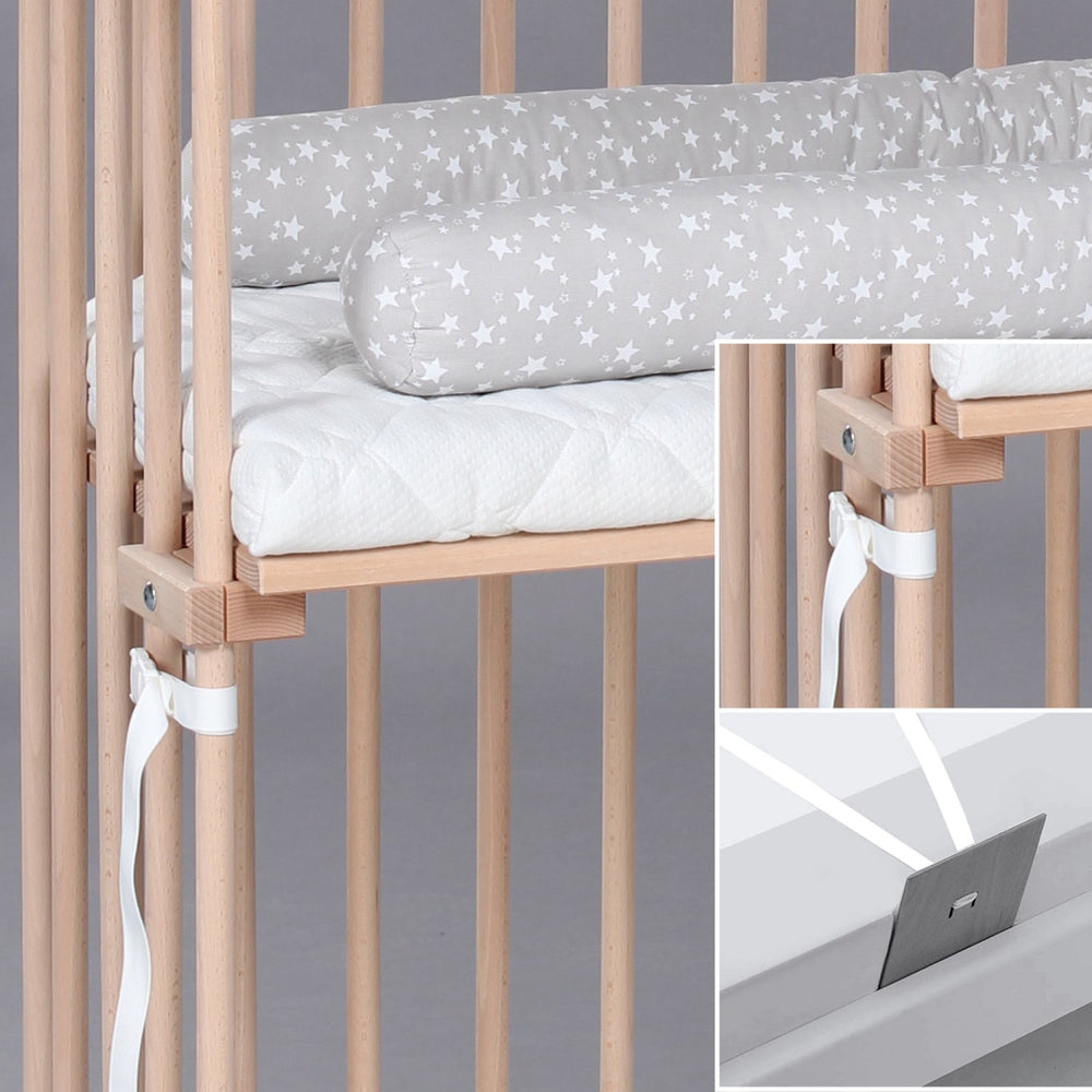 Køb babybay® Bedside Crib Natural Ubehandlet Boxspring Co-Sleeper Babyseng