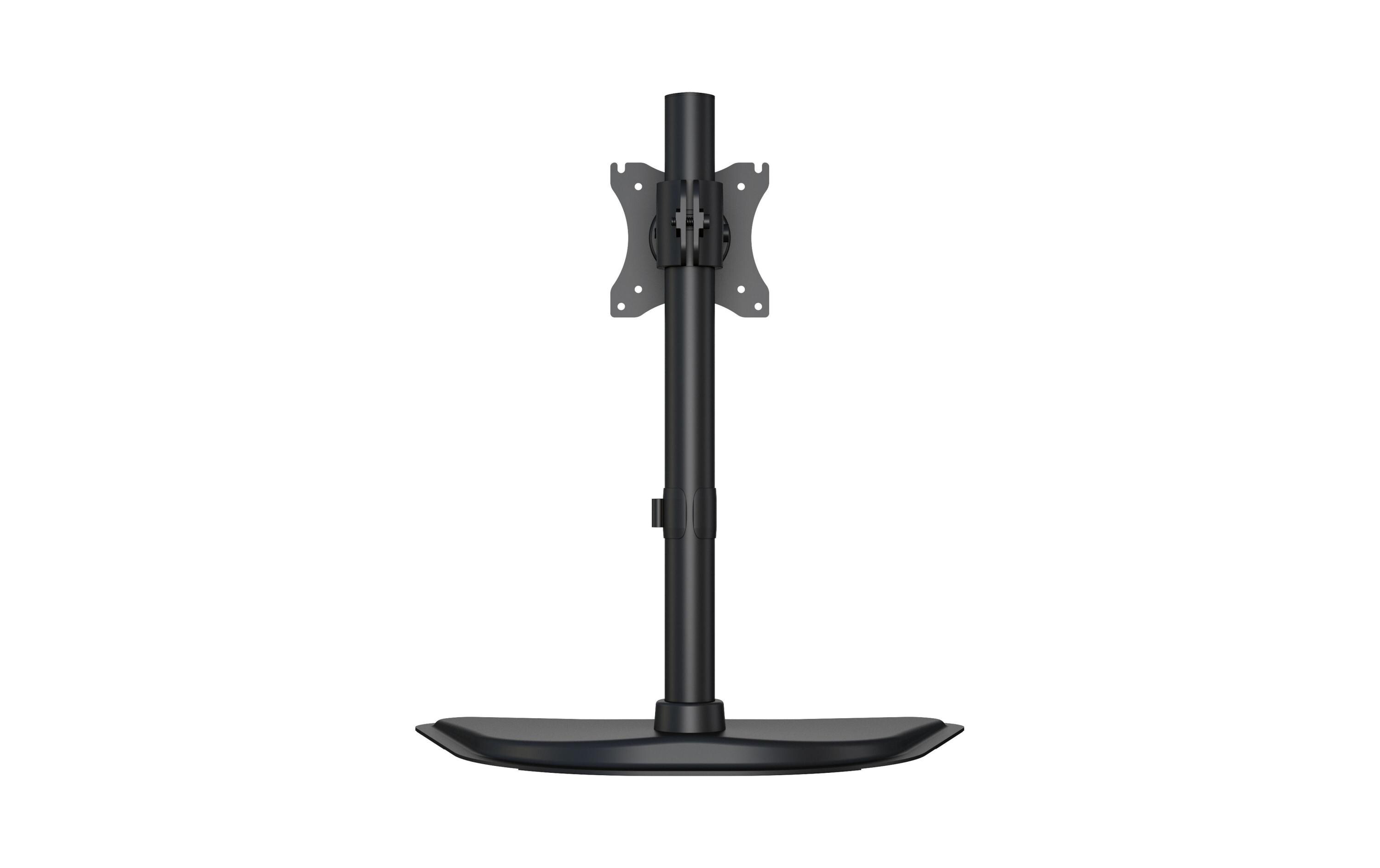 Monitor-Standfuss Basic Single bis 10 kg – SchwarzDeskmount