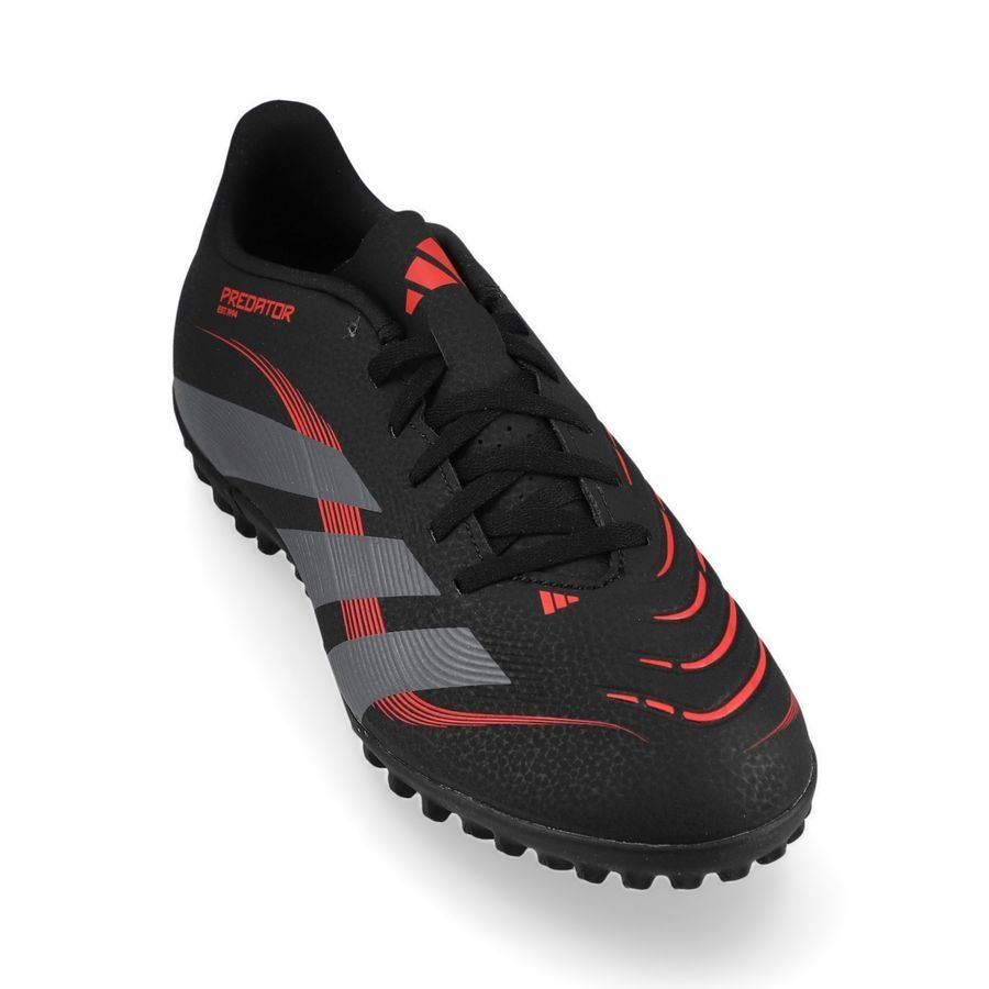 adidas Predator Club TF Stealth Victory - Noir/Gris/Lucid Red Enfant