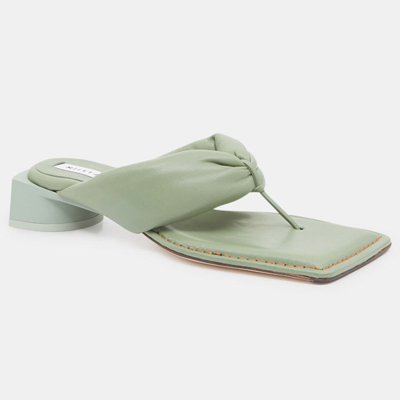 Miista Mules en Cuir vertes