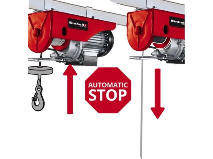 Einhell TC-EH 250, Kabelreb hejseværk, 12 m, 125 kg, 250 kg, 11,5 m, 5,7 m