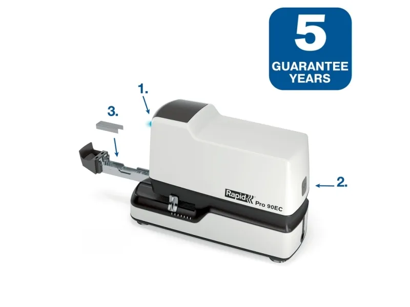 Elektrisk hæftemaskine Rapid Pro 90ec hvid - til 50 ark