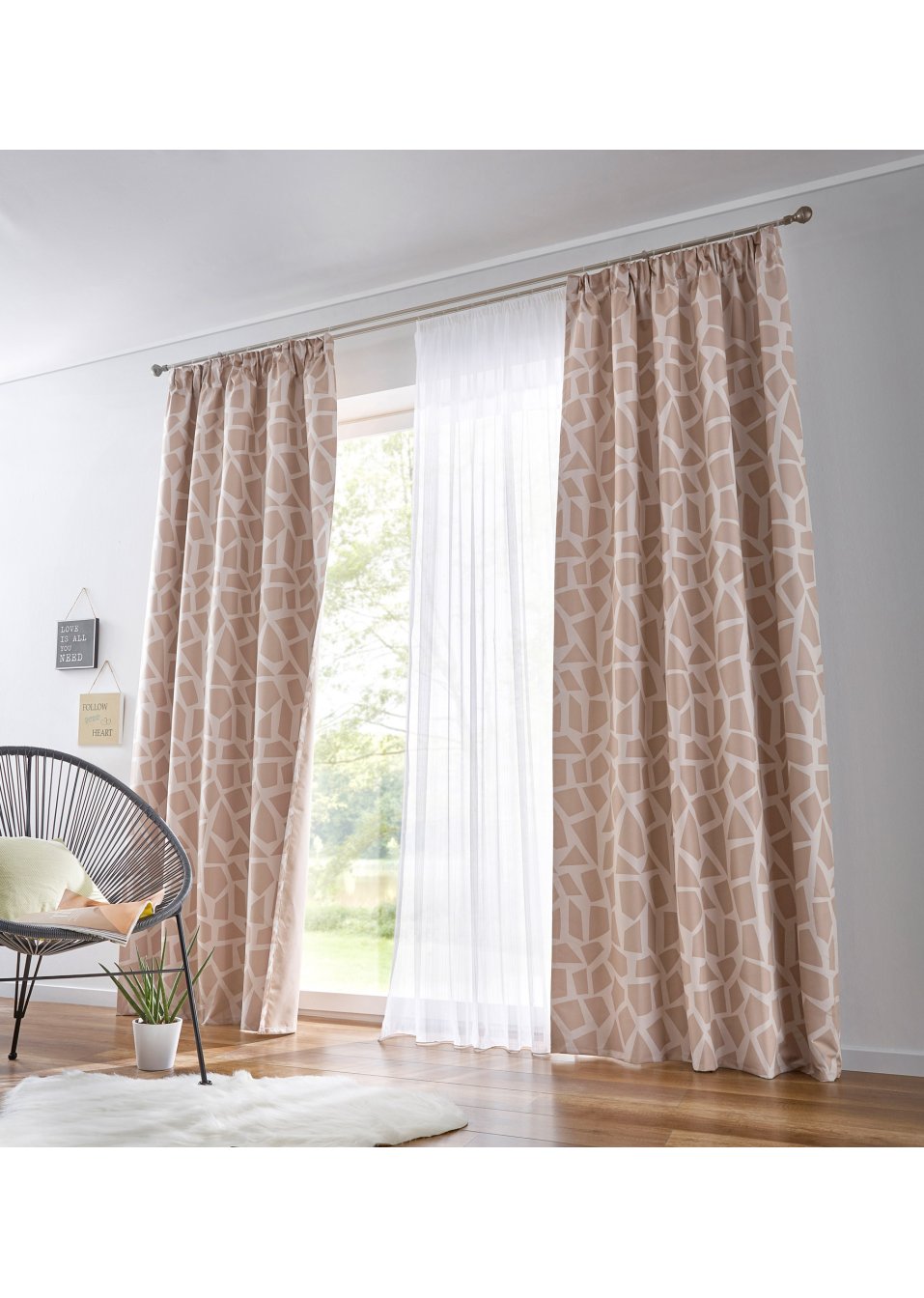Voilage jacquard