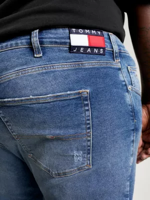 Calça jeans Plus Austin Slim Tapered Distressed