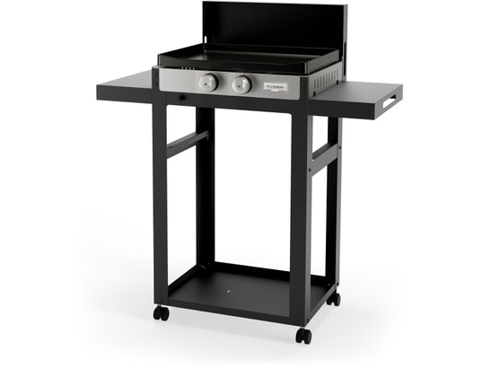 LE MARQUIER - Plancha gaz 250 duo + chariot + couvercle, PLFO250DC