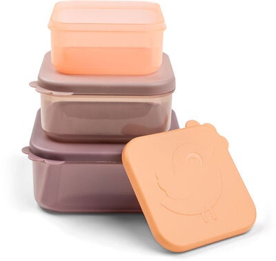 Done By Deer Deer Friends Snackbokser 3-pack, Powder