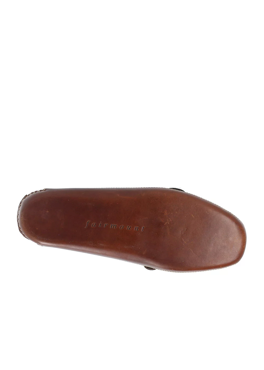 SLIPPERS CUIR MARRON