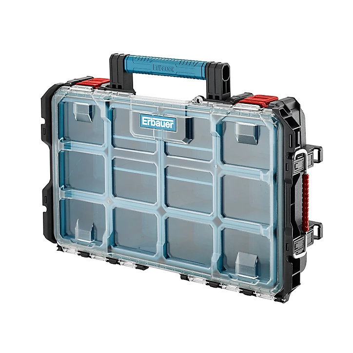 Boîte à outils Erbauer 10 compartiments l.56 cm