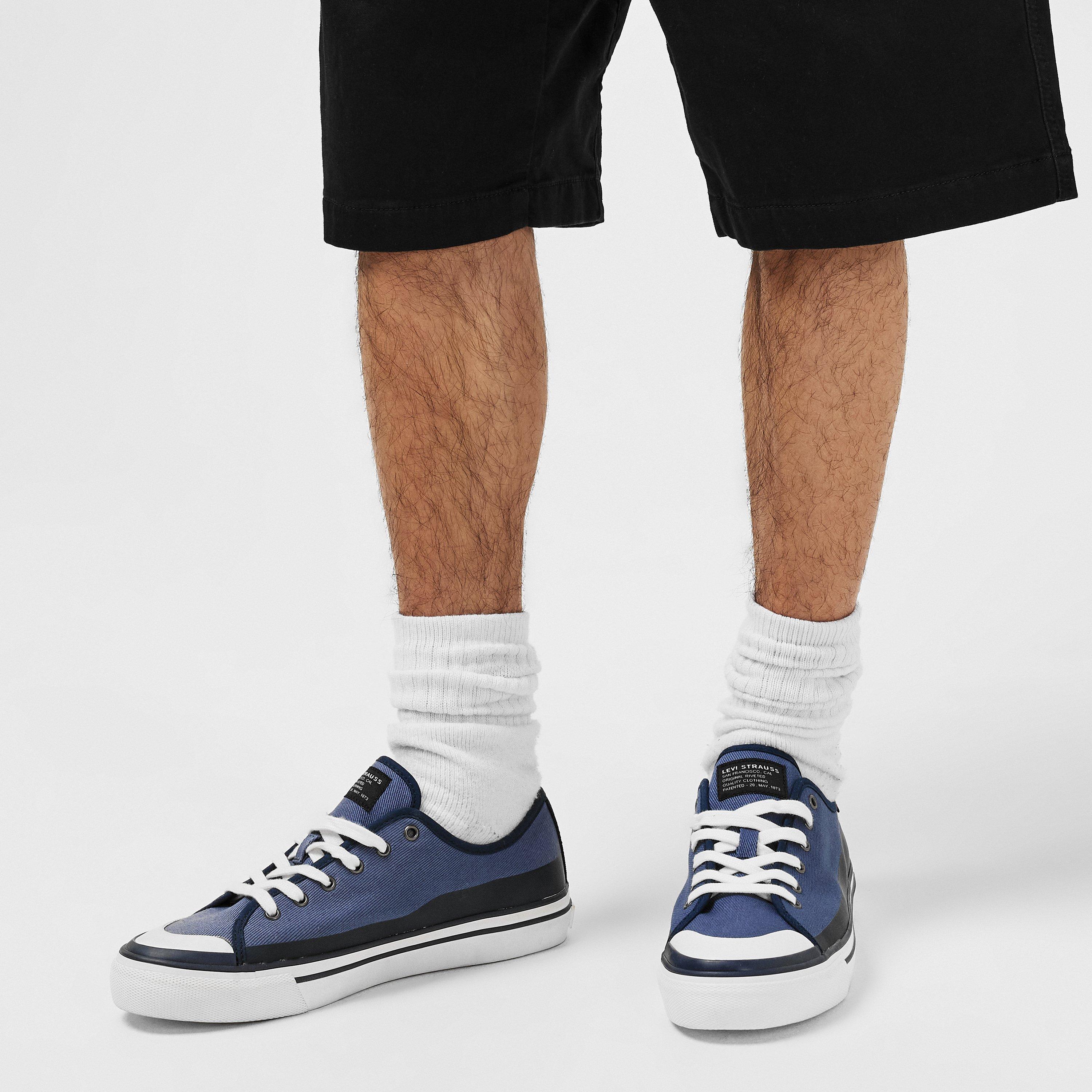 Levis Square Canvas Low Trainers Mens