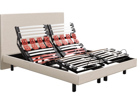 EPEDA - Sommier Electrique 2 x 90 x 200 Escapade 1820D lin + TDL + 2x balade équilibré
