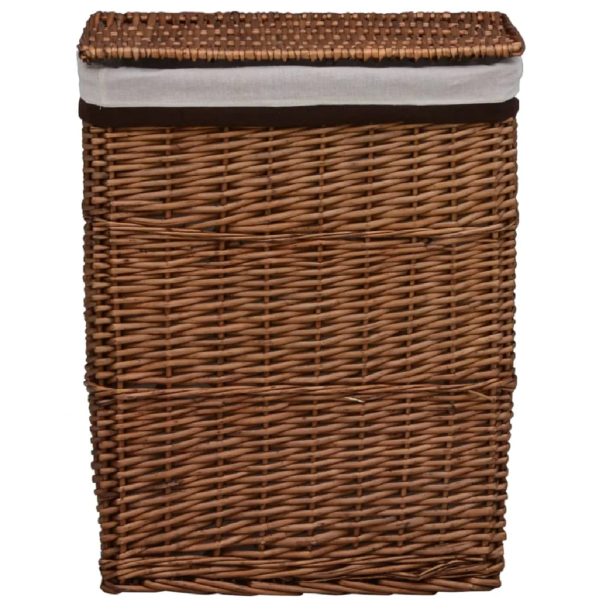 VidaXL Panier à linge Saule Marron
