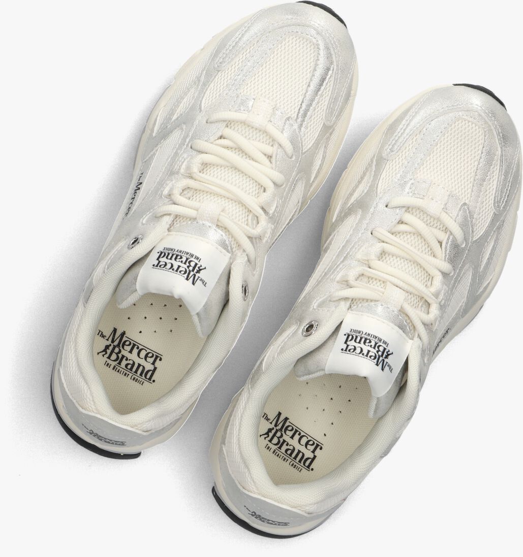 zilveren mercer amsterdam lage sneakers the re-run metallic