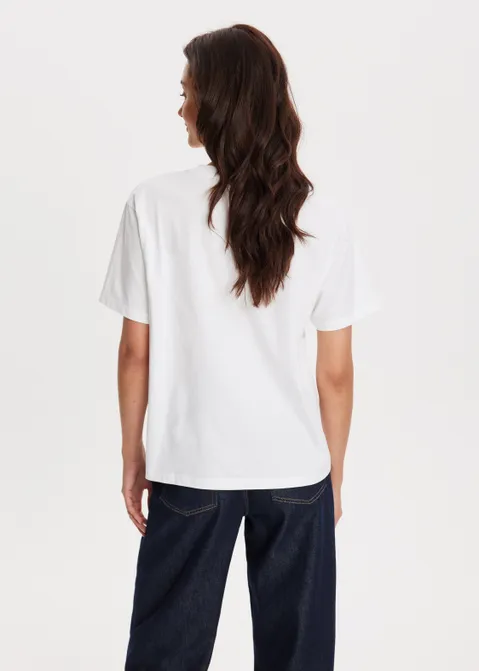 Oversized T-shirt wit (WIT)