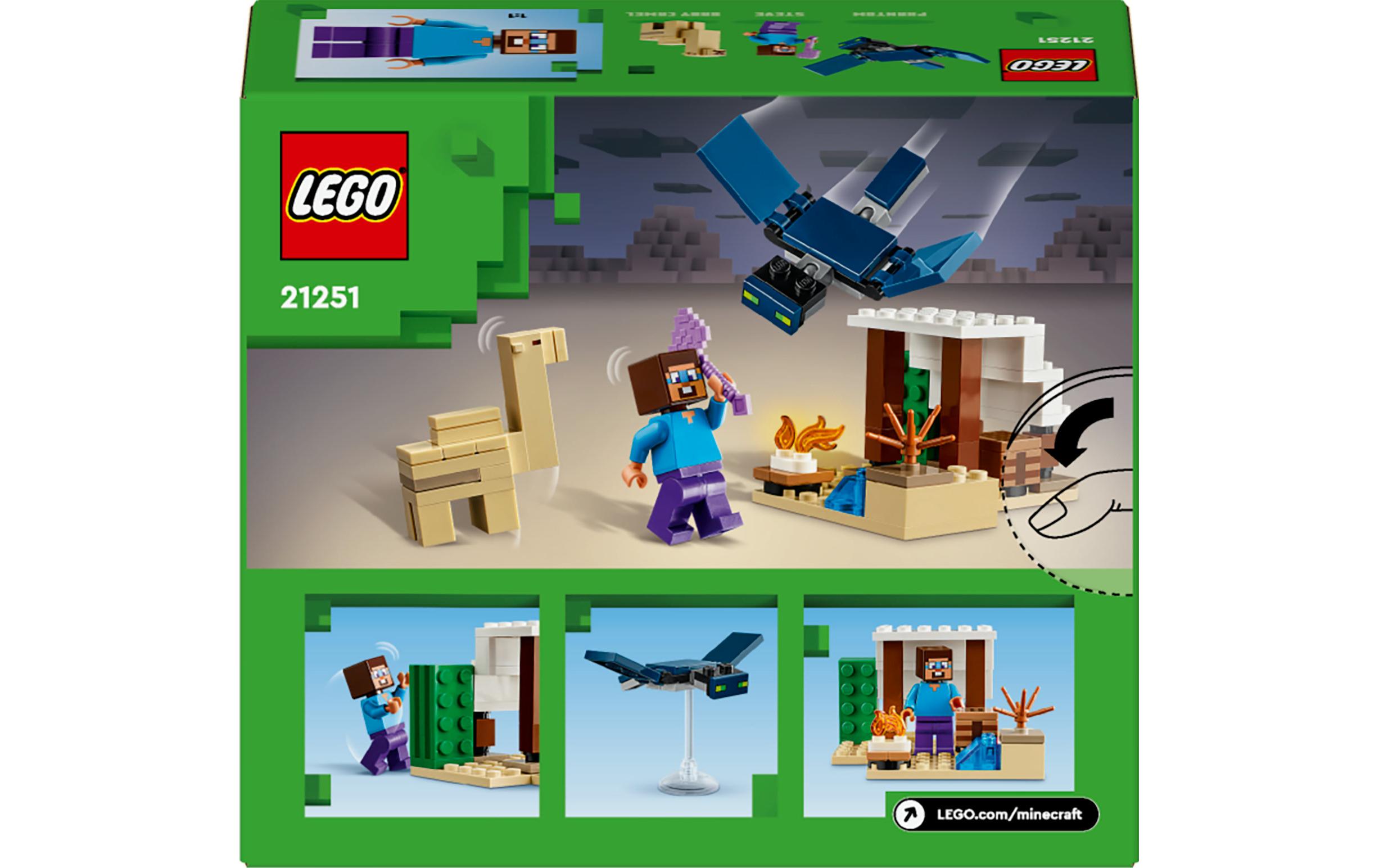 Minecraft Steves Wüstenexpedition 21251Bauset zum Videospiel