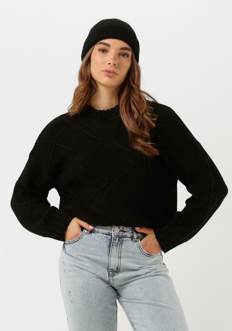 OBJECT zwarte object trui harvey l/s knit