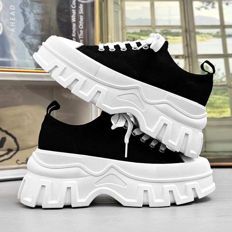 Tanzanite - Platform Canvas Sneakers
